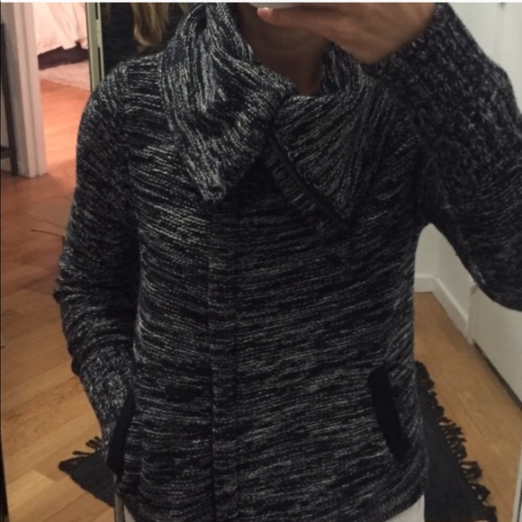 SIDE ZIP MOTO CARDIGAN ASYMMETRICAL - Picture 3 of 5